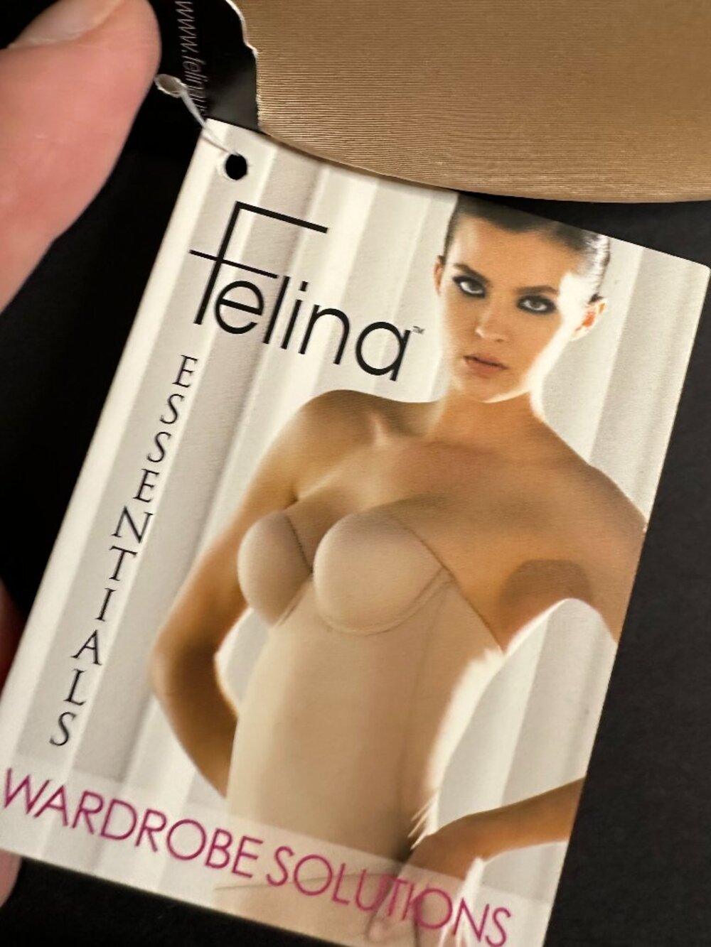 Felina Essentials Tan/Neutral Strapless Bra - Size 38D